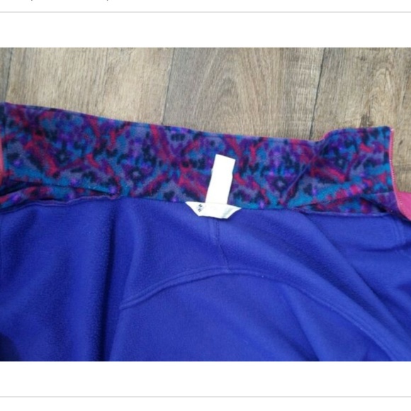 Vtg 90s Columbia Southwestern Aztec Fleece Jacket Coat - Picture 8 of 8